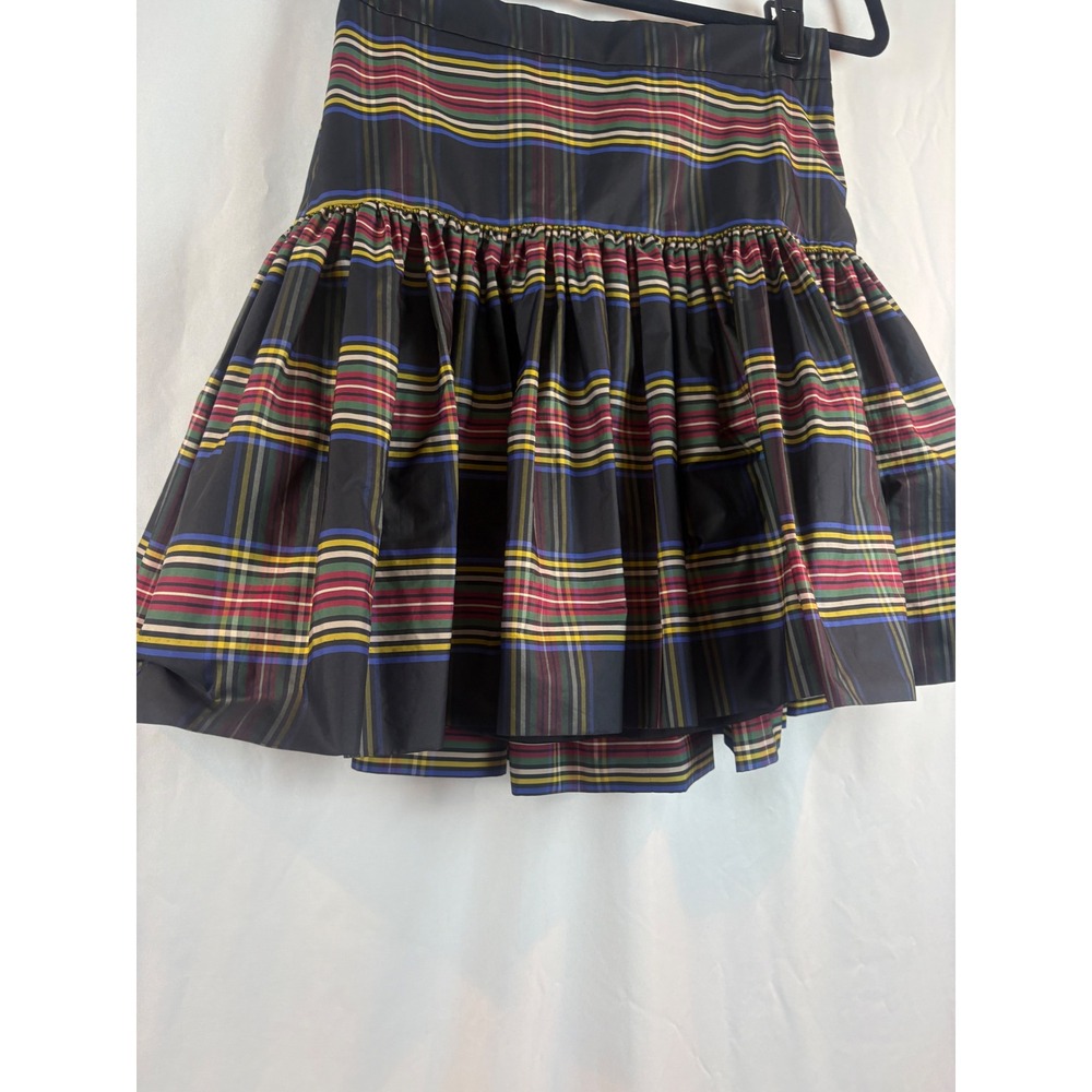 J.Crew Womens Black Multi Plaid Drop Waist Mini Skirt F8781 Size 4 Holiday Party - Picture 6 of 9